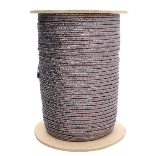 3mm Metallic Gunmetal Rayon Soutache - ST1650 - 144 Yard Roll