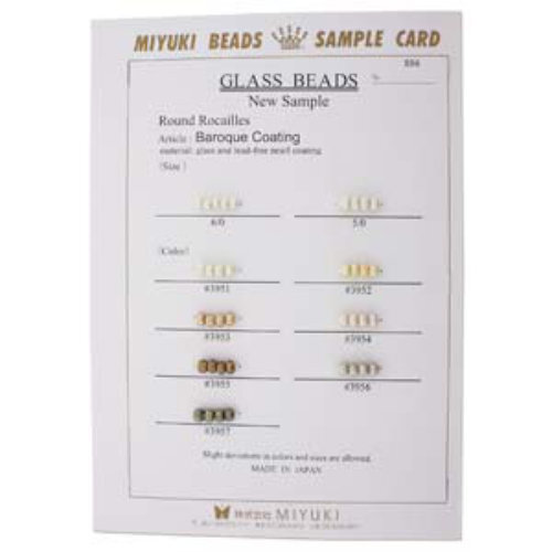 Miyuki Card Baroque Pearl 6/0 And 5/0 - MIYCARD-886