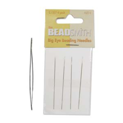 BeadSmith 2.125" Big Eye Needle - Pack of 4 - LE2-4