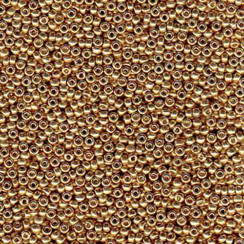 Miyuki 15/0 Rocaille Bead - 15-94204 - Duracoat Galvanized Champagne - 50gm Bag