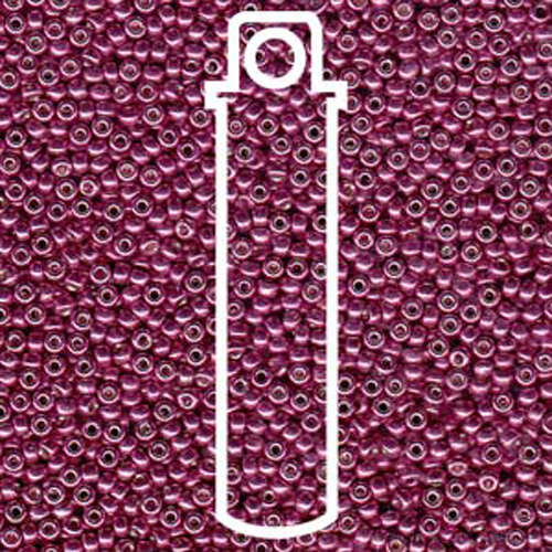 Miyuki 15/0 Rocaille Bead - 15-94219 - Duracoat Galvanized Magenta - 8.2gm Tube