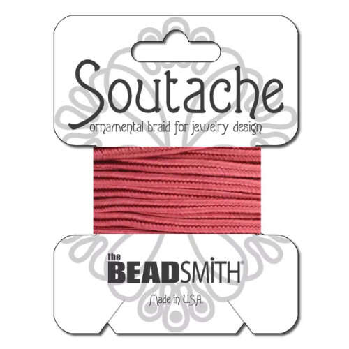 3mm Rose Rayon Soutache - ST1160 - 3 Yards