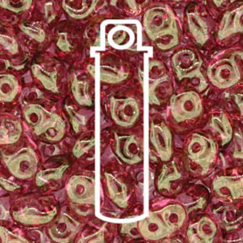 Super Duo 2.5mm x 5mm - DU0500030-14495 - Crystal Red Luster - 22.5gm Tube