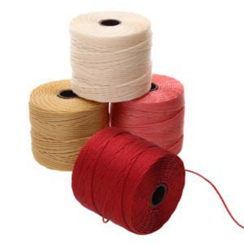 S-Lon Standard Twist Bead / Macrame Cord (TEX210) - Berry Pie Mix - Vanilla / Chinese Coral / Wheat / Red Hot - 77yd Spools - SLBC-MIX167