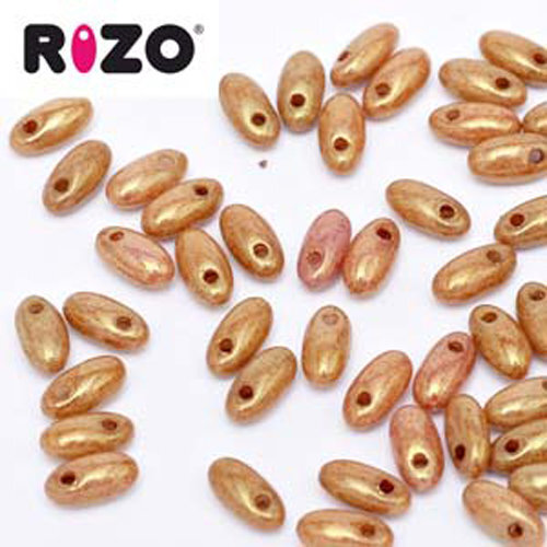 Rizo 2.5mm x 6mm - RZ256-03000-14497 - Gold Luster - 100gm Bag