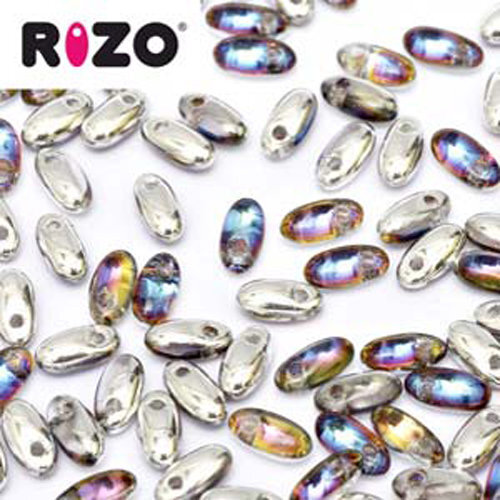 Rizo 2.5mm x 6mm - RZ256-00030-29942 - Crystal Volcano - 100gm Bag