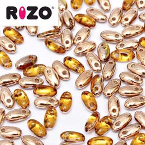 Rizo 2.5mm x 6mm - RZ256-10060-27101 - Topaz Capri Gold - 100gm Bag