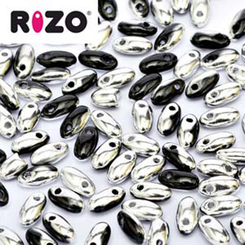 Rizo 2.5mm x 6mm - RZ256-23980-27001 - Jet Labrador - 100gm Bag