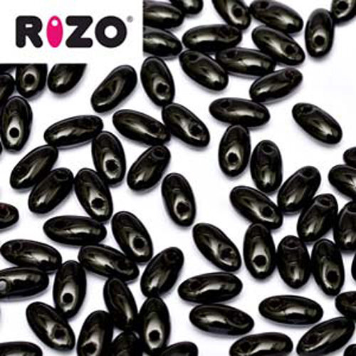 Rizo 2.5mm x 6mm - RZ256-23980 - Jet - 100gm Bag
