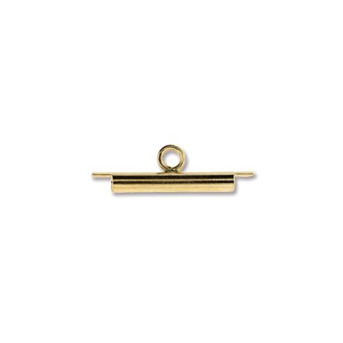15mm Miyuki Slide Tube - Gold Plate