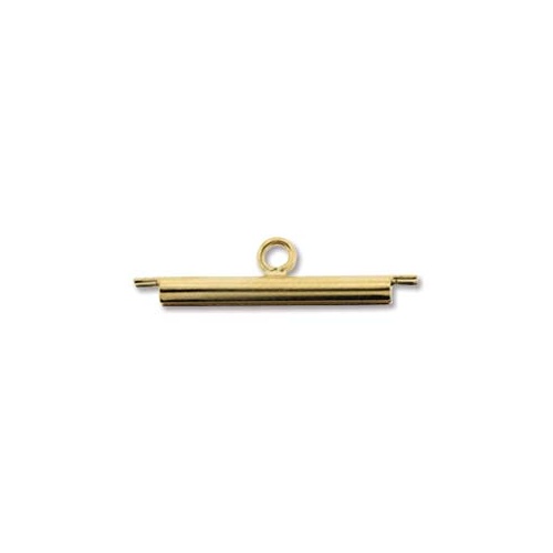 20mm Miyuki Slide Tube - Gold Plate