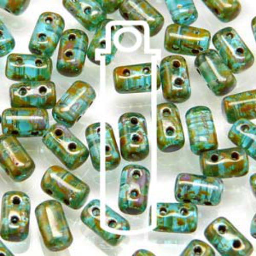 Rulla 3mm x 5mm - RUL3560020-86805 - Aquamarine Dark Travertine - 22gm Tube