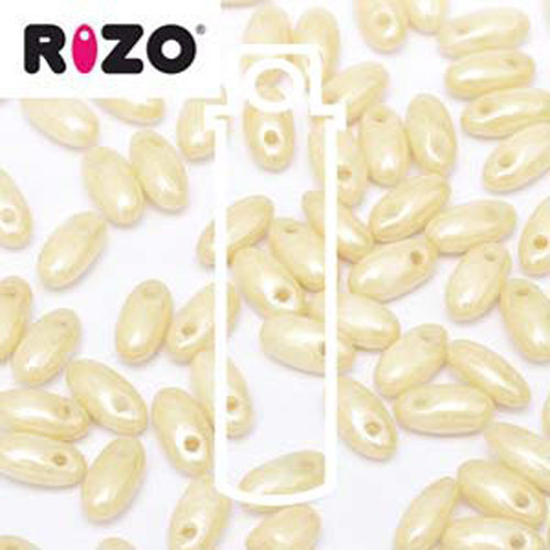 Rizo 2.5mm x 6mm - RZ256-03000-14413 - Champagne Luster - 22gm Tube