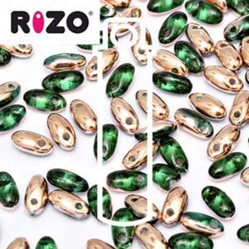 Rizo 2.5mm x 6mm - RZ256-50730-27101 - Emerald Capri Gold - 22gm Tube