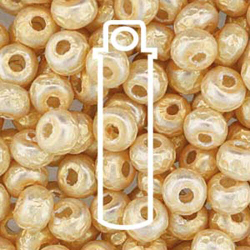 Miyuki 6/0 Rocaille Bead - 6-93952 - Baroque Pearl Cream - 6.8gm Tube