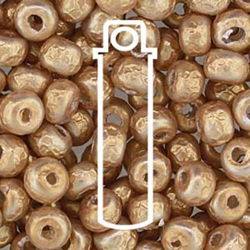 Miyuki 6/0 Rocaille Bead - 6-93953 - Baroque Pearl Gold - 6.8gm Tube
