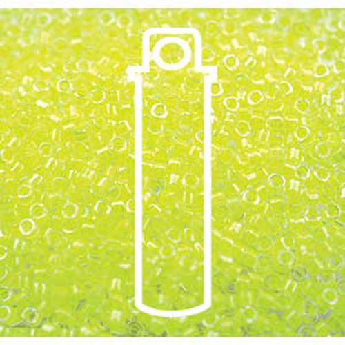 Miyuki 11/0 Delica Bead - DB2031 - Luminous Limeade - 7.2gm Tube
