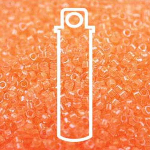 Miyuki 11/0 Delica Bead - DB2033 - Luminous Creamsicle - 7.2gm Tube