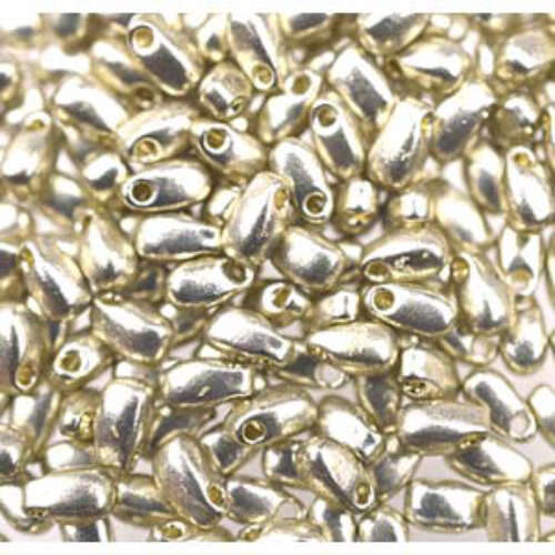 Miyuki 3mm x 5.5mm Long Drop Bead - LDP-4201 - Duracoat Galvanized Silver - 250gm Bag