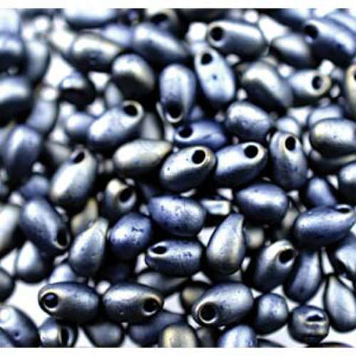 Miyuki 3mm x 5.5mm Long Drop Bead - LDP-2002 - Matte Opaque Metallic Silver Grey - 250gm Bag