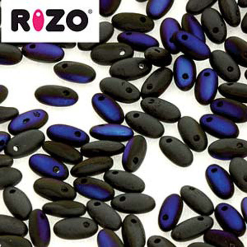 Rizo 2.5mm x 6mm - RZ256-23980-22271 - Matte Jet Azuro - 100gm Bag