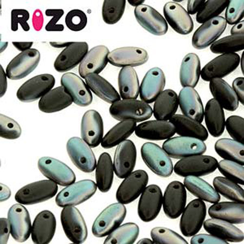 Rizo 2.5mm x 6mm - RZ256-23980-22571 - Matte Jet Celsian - 100gm Bag