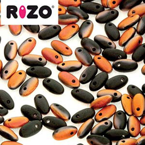 Rizo 2.5mm x 6mm - RZ256-23980-27237 - Matte Jet Sunset - 100gm Bag