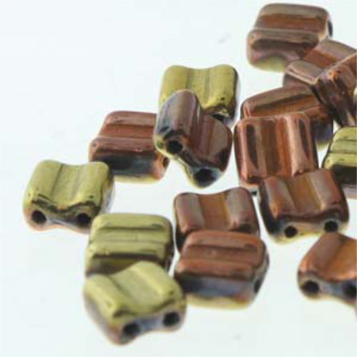 Groovy 6mm - GRV0623980-98542 - Jet California Gold - 30 Bead Strand