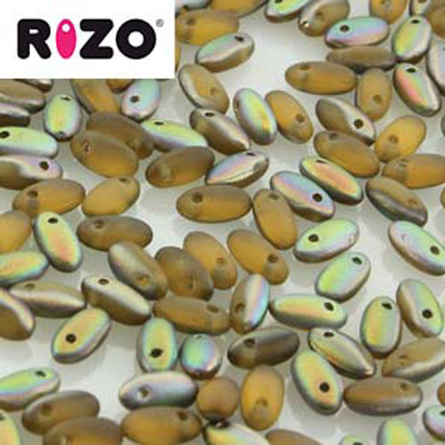 Rizo 2.5mm x 6mm - RZ256-10060-28171 - Matte Topaz Matte - 100gm Bag