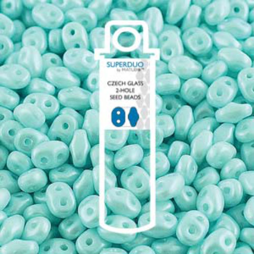 Super Duo 2.5mm x 5mm - DU0525018 - Pastel Light Azore - 22.5gm Tube