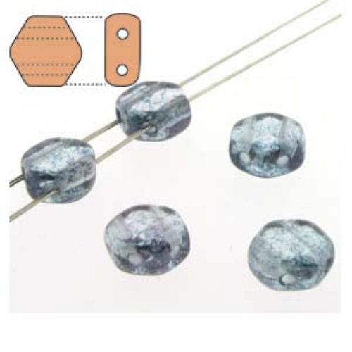 Honeycomb 6mm - HC0600030-14464 - Blue Crystal Luster - 30 Bead Strand
