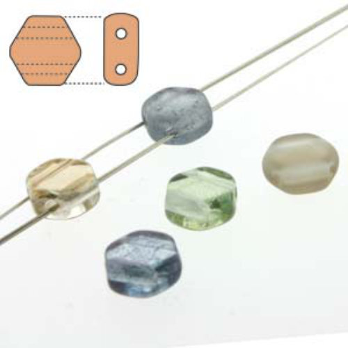 Honeycomb 6mm - HC0655558 - Beach Mix - 30 Bead Strand