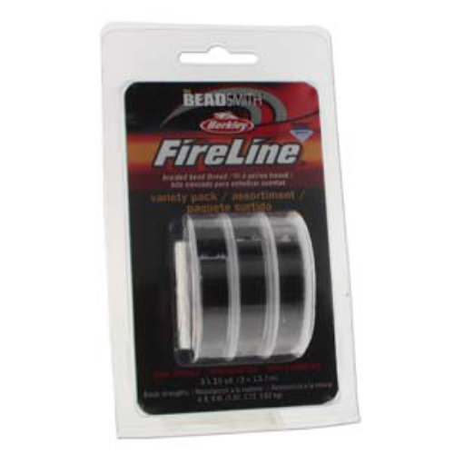 Fireline - 4LB / 6LB / 8LB  Smoke Grey - 3 x 15 yd / 13m Roll - FLSGM3PK