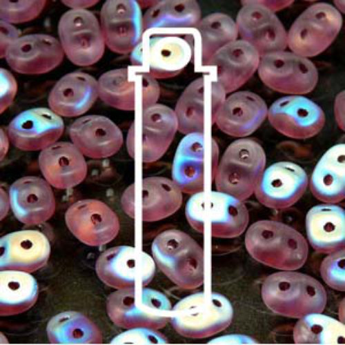 Super Duo 2.5mm x 5mm - DU0520060-28771 - Matte Amethyst Vitrail - 22.5gm Tube