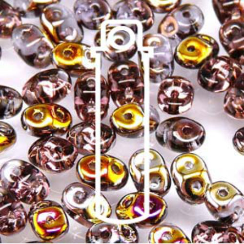 Super Duo 2.5mm x 5mm - DU0520060-29500 - Amethyst Sliperit - 22.5gm Tube