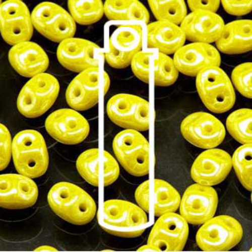 Super Duo 2.5mm x 5mm - DU0583120-14400 - Lemon Luster - 22.5gm Tube