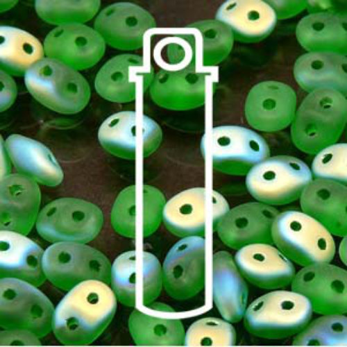 Super Duo 2.5mm x 5mm - DU0550050-28771 - Matte Chrysolite AB - 22.5gm Tube