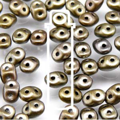 Super Duo 2.5mm x 5mm - DU0500030-01670 - Crystal Grey Rainbow - 22.5gm Tube