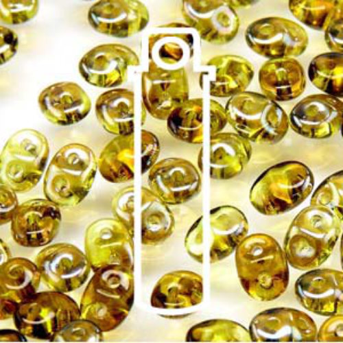 Super Duo 2.5mm x 5mm - DU0550230-22501 - Olivine Celsian - 22.5gm Tube