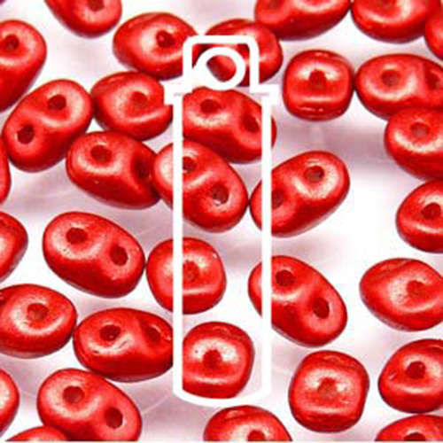 Super Duo 2.5mm x 5mm - DU0503000-01890 - Chalk Lava Red - 22.5gm Tube