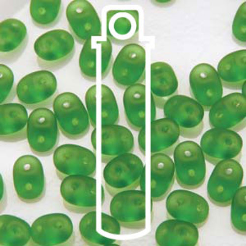 Super Duo 2.5mm x 5mm - DU0550050-84110 - Matte Chrysolite  - 22.5gm Tube