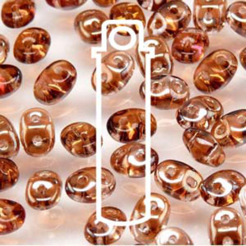 Super Duo 2.5mm x 5mm - DU0570120-22501 - Rosaline Celsian - 22.5gm Tube