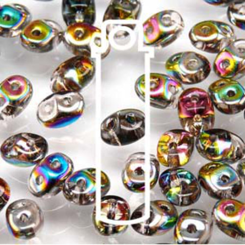 Super Duo 2.5mm x 5mm - DU0570120-28101 - Rosaline Vitrail - 22.5gm Tube