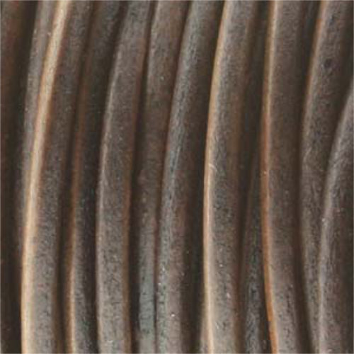 5mm Indian Leather Antique Brown - 10 Yards - 9.1 Metres Roll