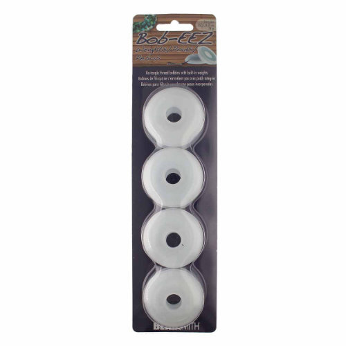 Bob-EEZ No Tangle Thread Bobbins with Built-in Weights 1-7/8 Inch - Bag of 8 - BOB1W-R