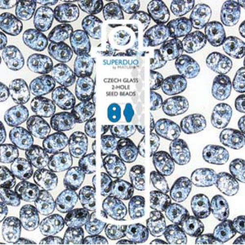 Super Duo 2.5mm x 5mm - DU0523980-45706 - Tweedy Blue - 22.5gm Tube