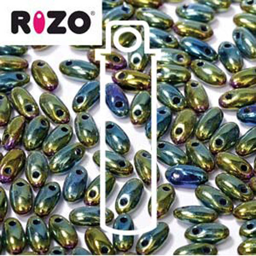 Rizo 2.5mm x 6mm - RZ256-23980-21455 - Jet Green Iris - 22gm Tube