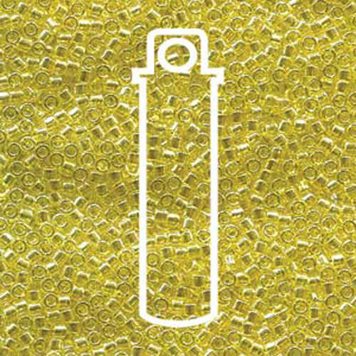Miyuki 11/0 Delica Bead - DB1886 - Transparent Yellow Luster - 7.2gm Tube