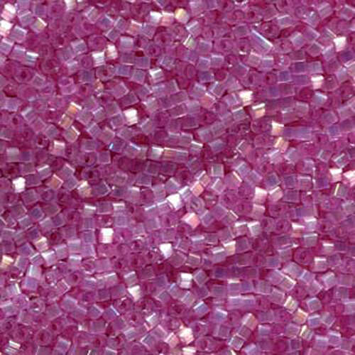 Miyuki 11/0 Delica Bead - DB1866 - Silk Inside Dyed Orchid AB - 50gm Bag