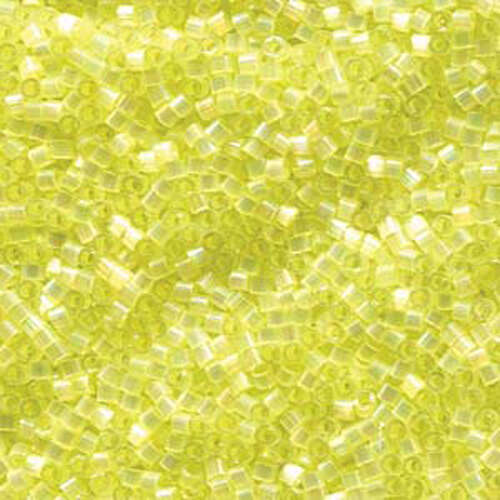 Miyuki 11/0 Delica Bead - DB1873 - Silk Inside Dyed Citron AB - 50gm Bag